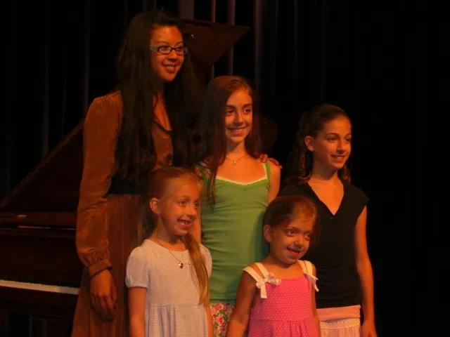 Melissa with her students